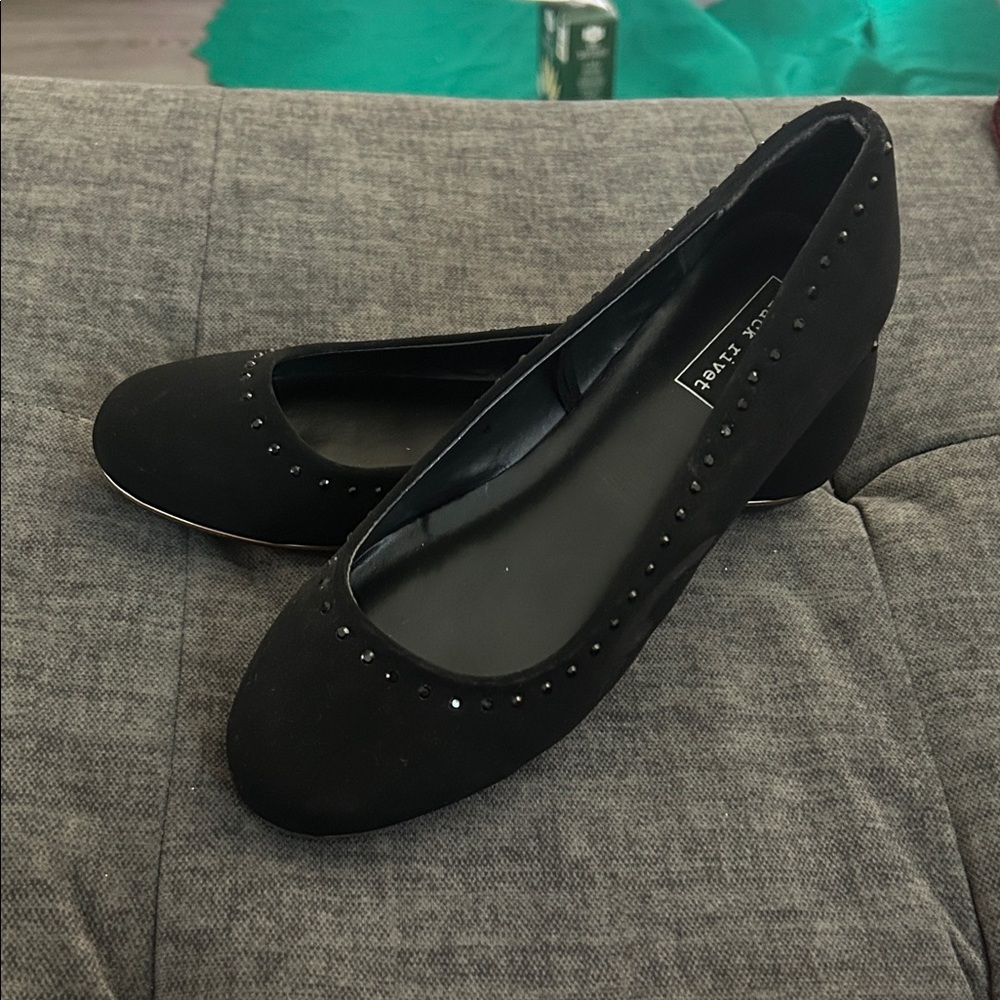 Rialto Black Studded Women's Flats